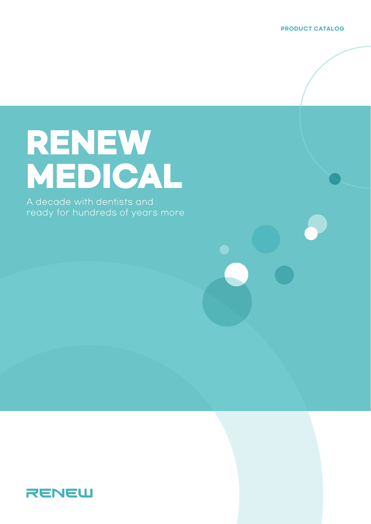 Renew Medical English product catalog cover